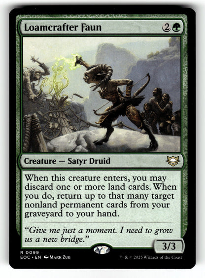 Loamcrafter Faun – 99 EOC: Commander: Edge of Eternities R NM