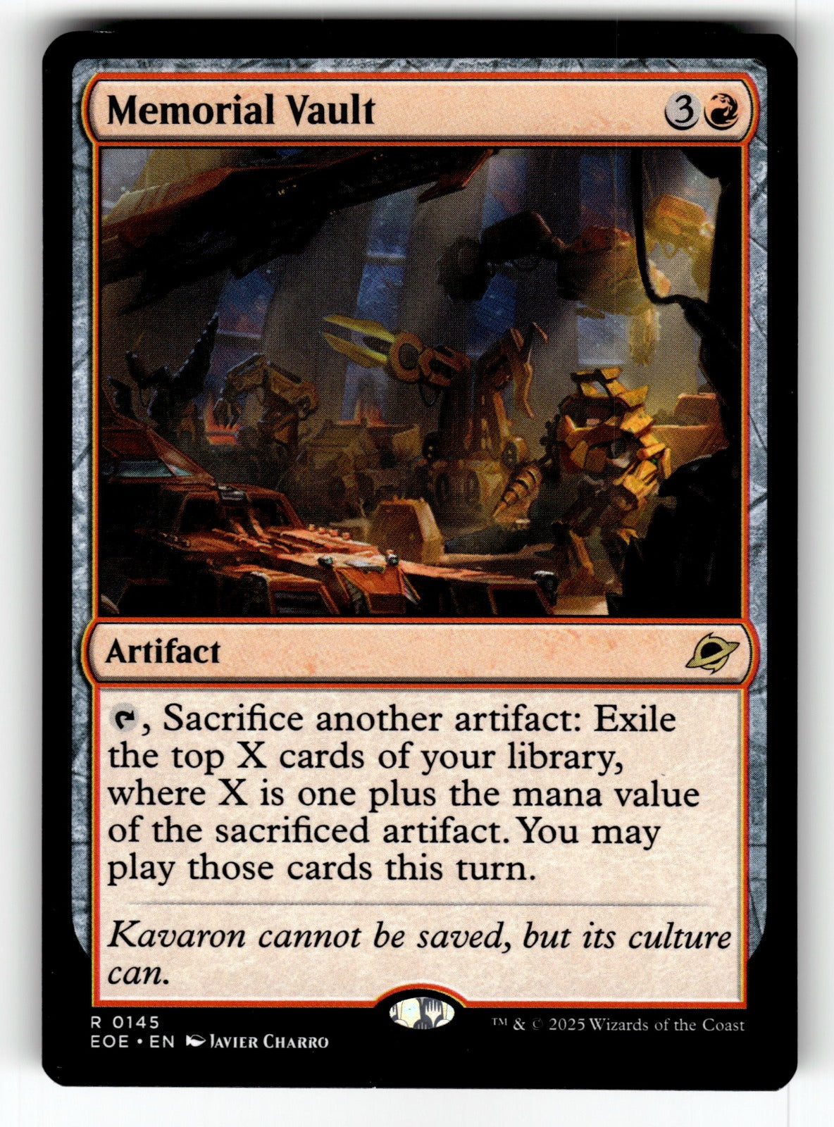 Memorial Vault – 145 EOE: Edge of Eternities R NM