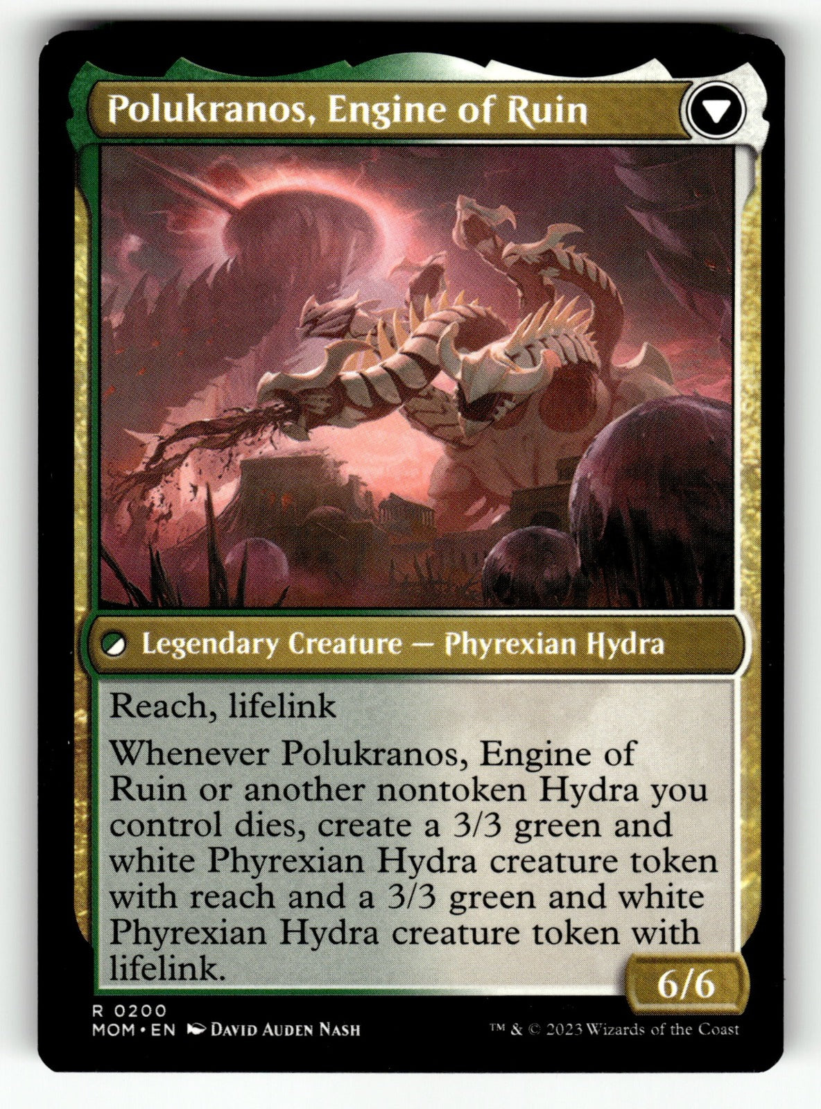 Polukranos Reborn – 200 MOM: March of the Machine R NM (Back)