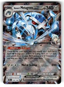 Steven's Metagross ex – 145/182 DRI: SV10: Destined Rivals Double Rare Holo NM