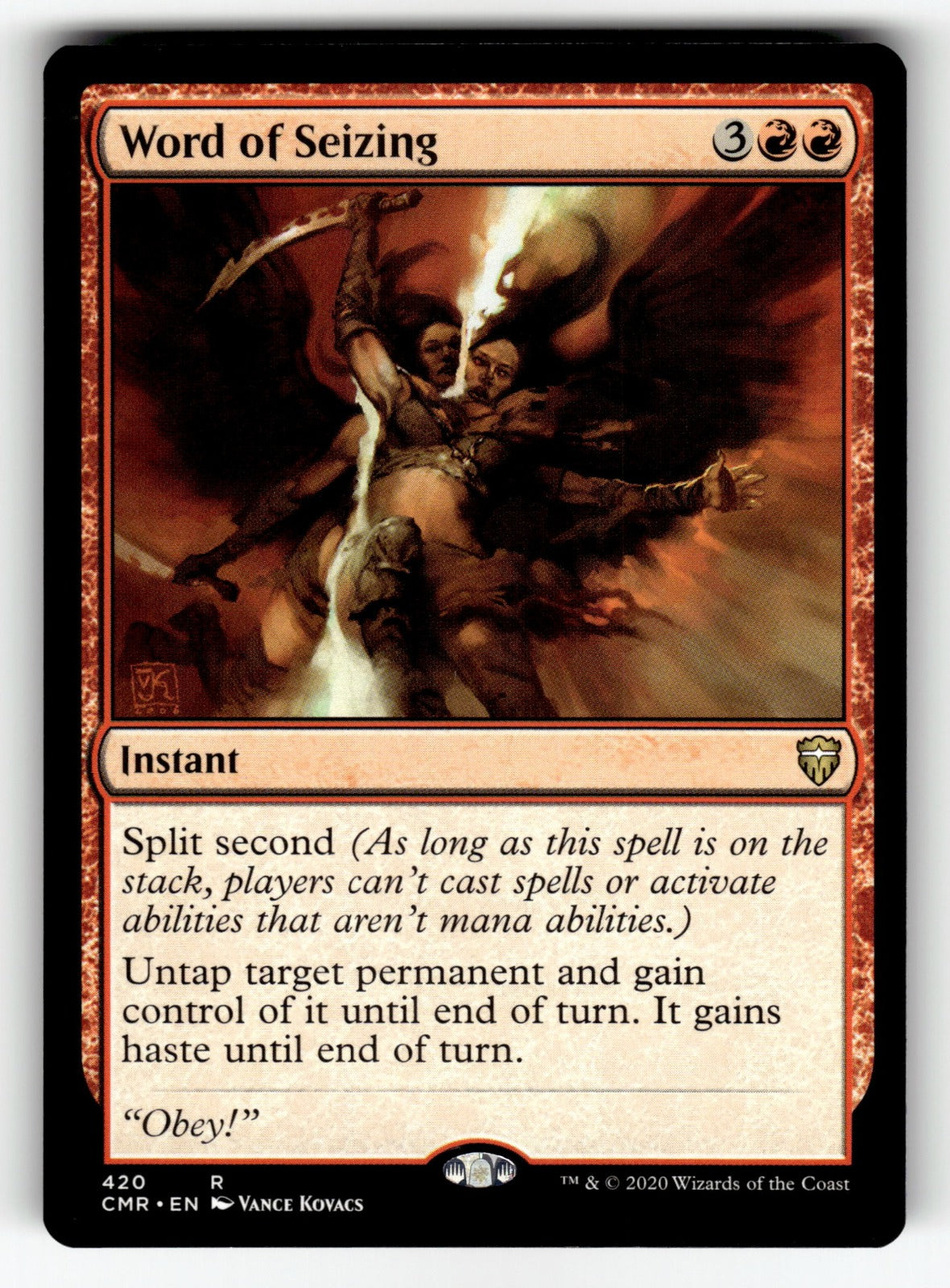 Word of Seizing – 420 CMR: Commander Legends R NM
