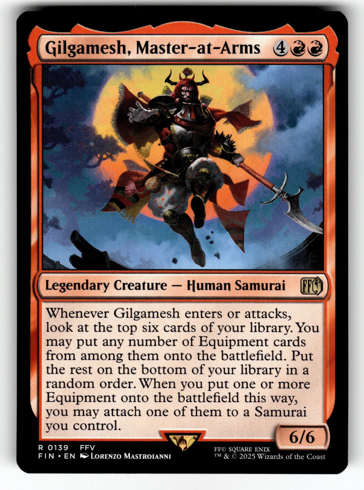Gilgamesh, Master-at-Arms – 139 FIN: FINAL FANTASY R NM