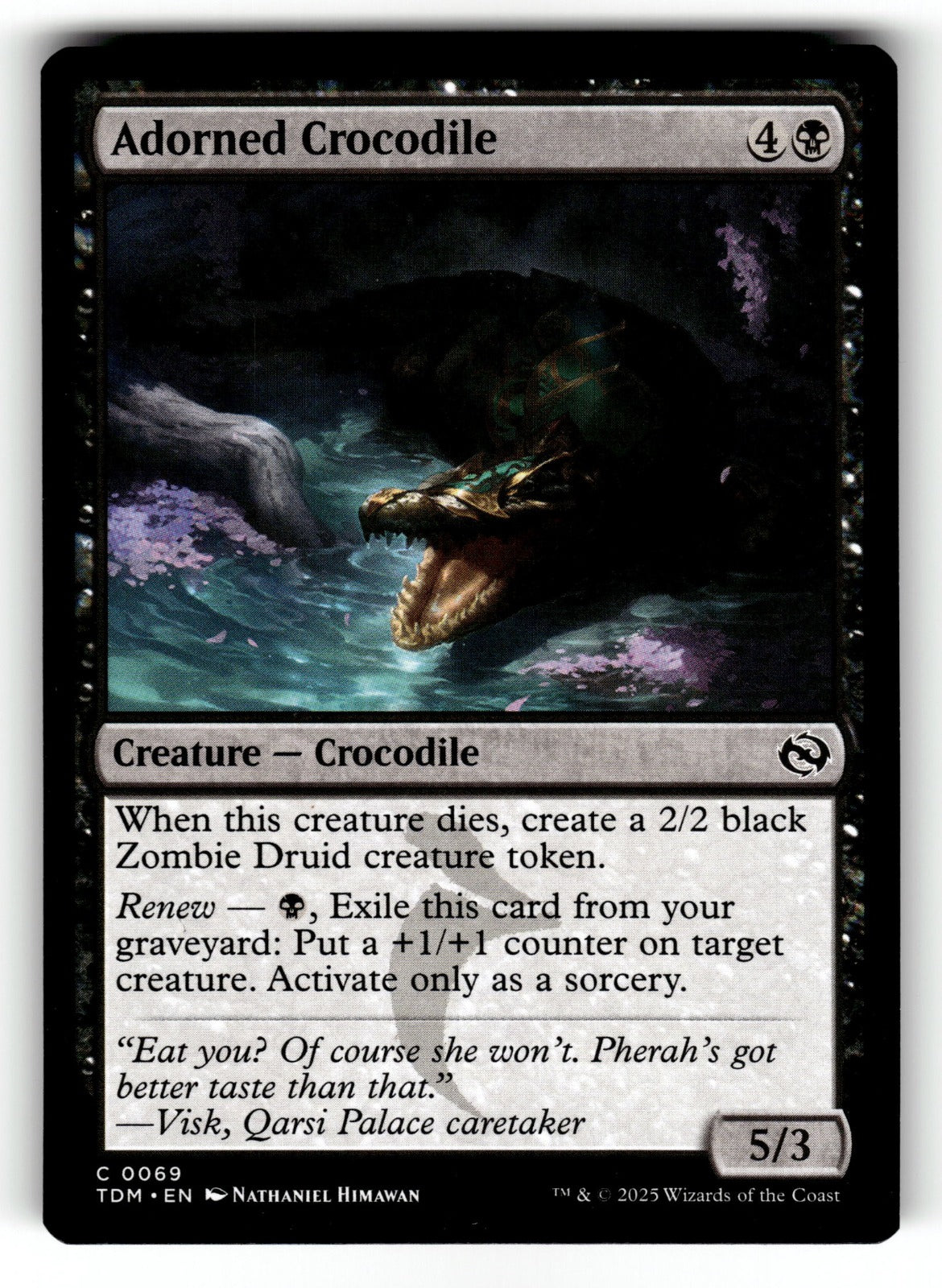 Adorned Crocodile – 69 TDM: Tarkir: Dragonstorm C NM
