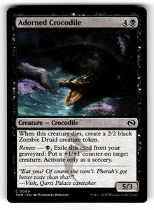 Adorned Crocodile – 69 TDM: Tarkir: Dragonstorm C NM