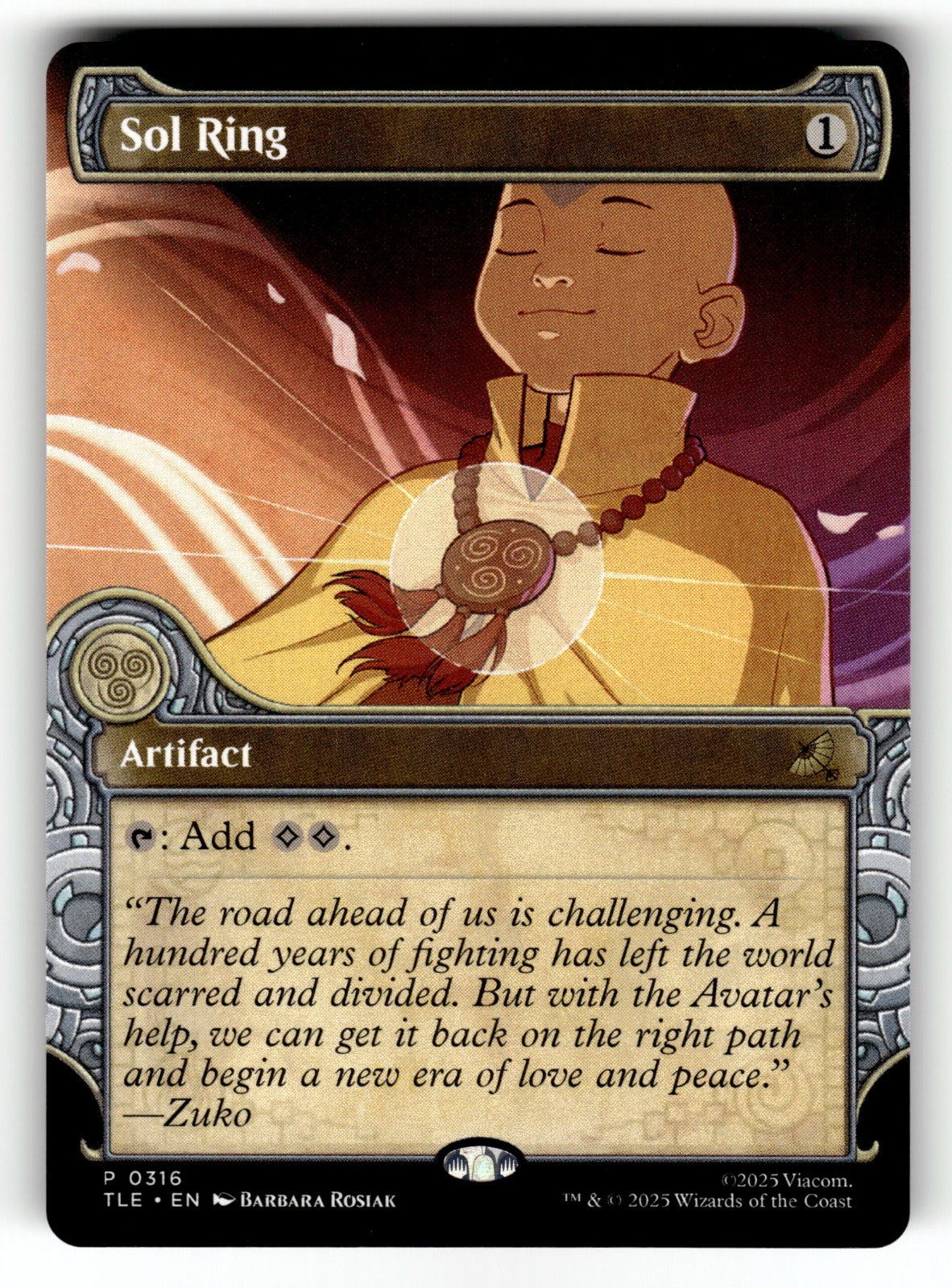 Sol Ring Showcase – 316 TLE: Avatar: The Last Airbender: Eternal-Legal P NM
