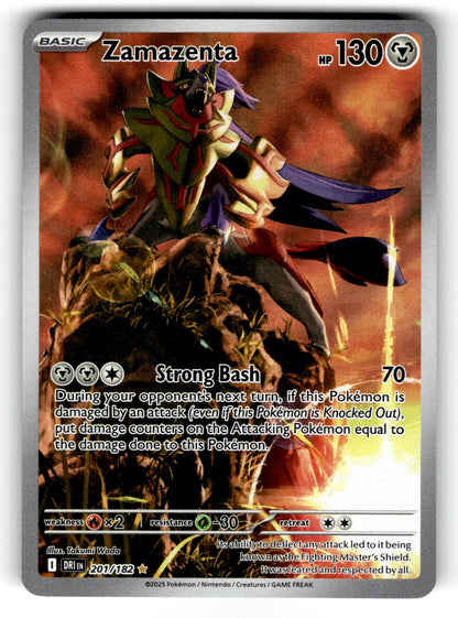 Zamazenta – 201/182 DRI: SV10: Destined Rivals Illustration Rare HoloNM