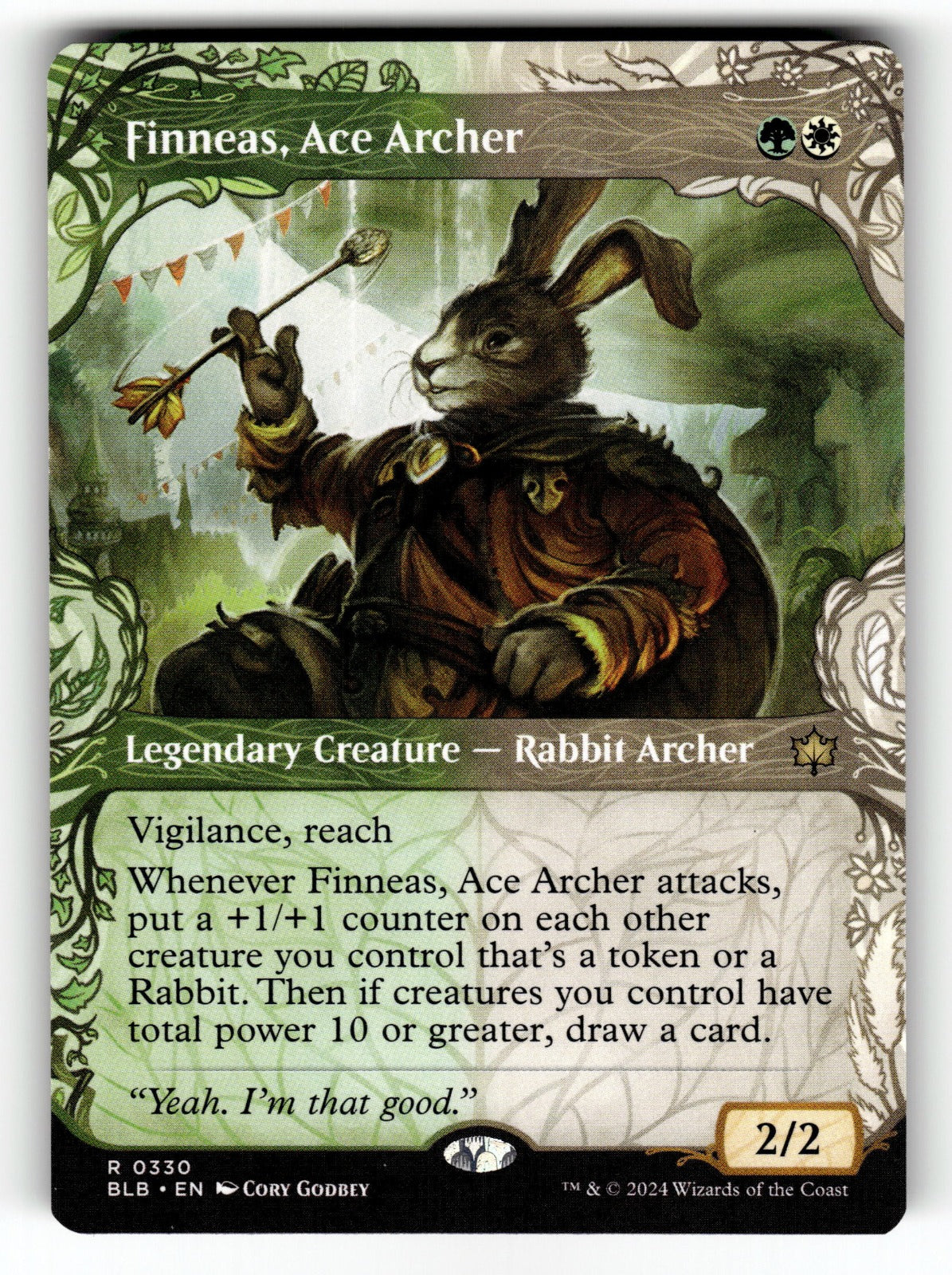 Finneas, Ace Archer (Showcase) – 330 BLB: Bloomburrow R NM