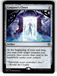 Conjurer's Closet – 126 DRC: Commander: Aetherdrift R NM