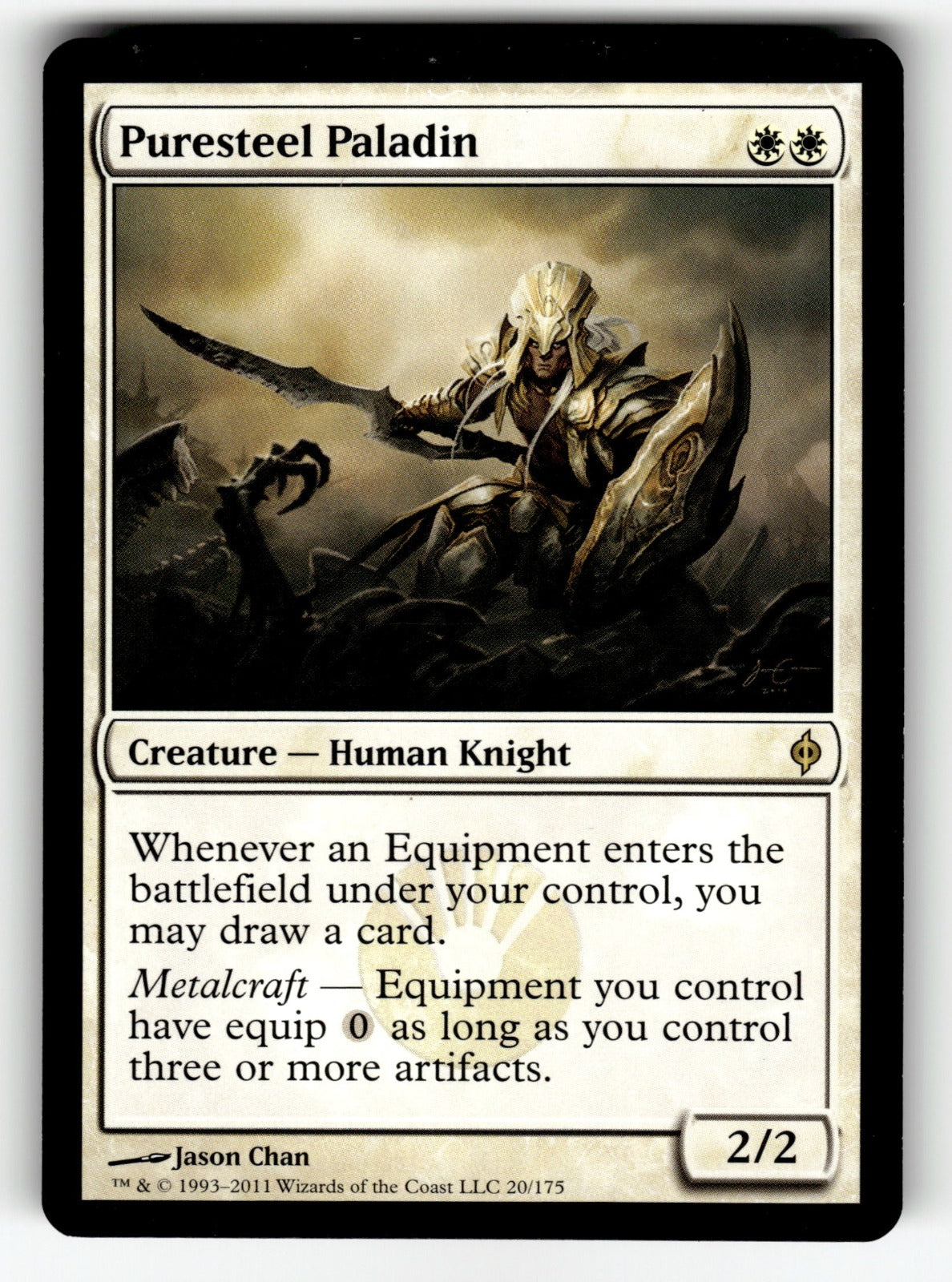 Puresteel Paladin – 20 NPH: New Phyrexia R NM