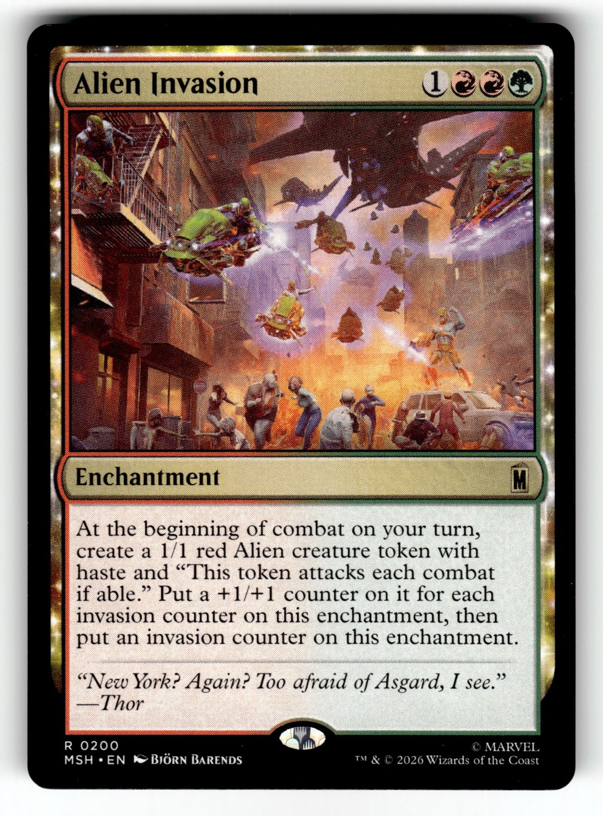Alien Invasion – 200 MSH: Marvel Super Heroes R NM