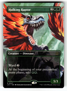 Hulking Raptor (Borderless) – 327 LCI: The Lost Caverns of Ixalan R LP