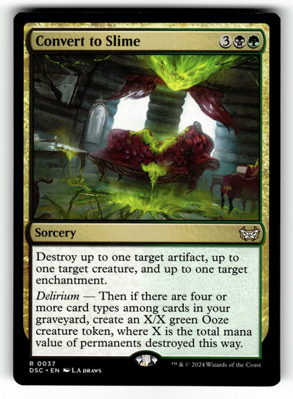 Convert to Slime – 37 DSC: Commander: Duskmourn: House of Horror R NM