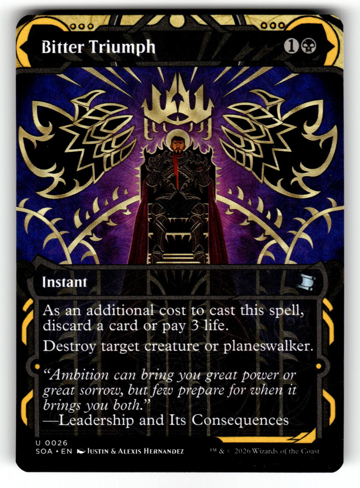 Bitter Triumph – 26 SOA: Secrets of Strixhaven: Mystical Archive U NM