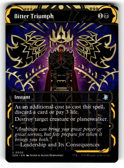 Bitter Triumph – 26 SOA: Secrets of Strixhaven: Mystical Archive U NM