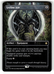 Leyline Axe (Borderless) – 353 FDN: Foundations R NM