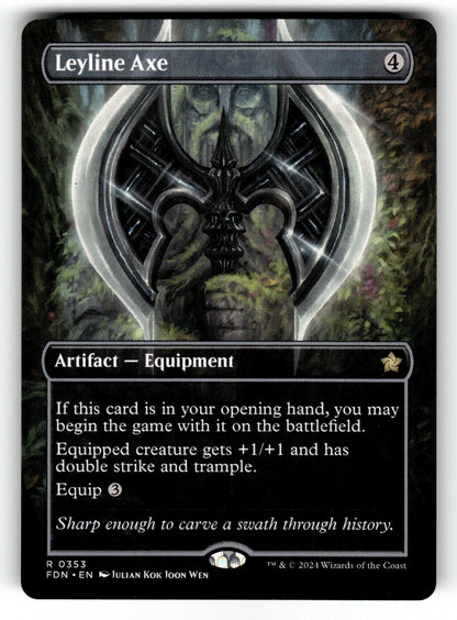 Leyline Axe (Borderless) – 353 FDN: Foundations R NM