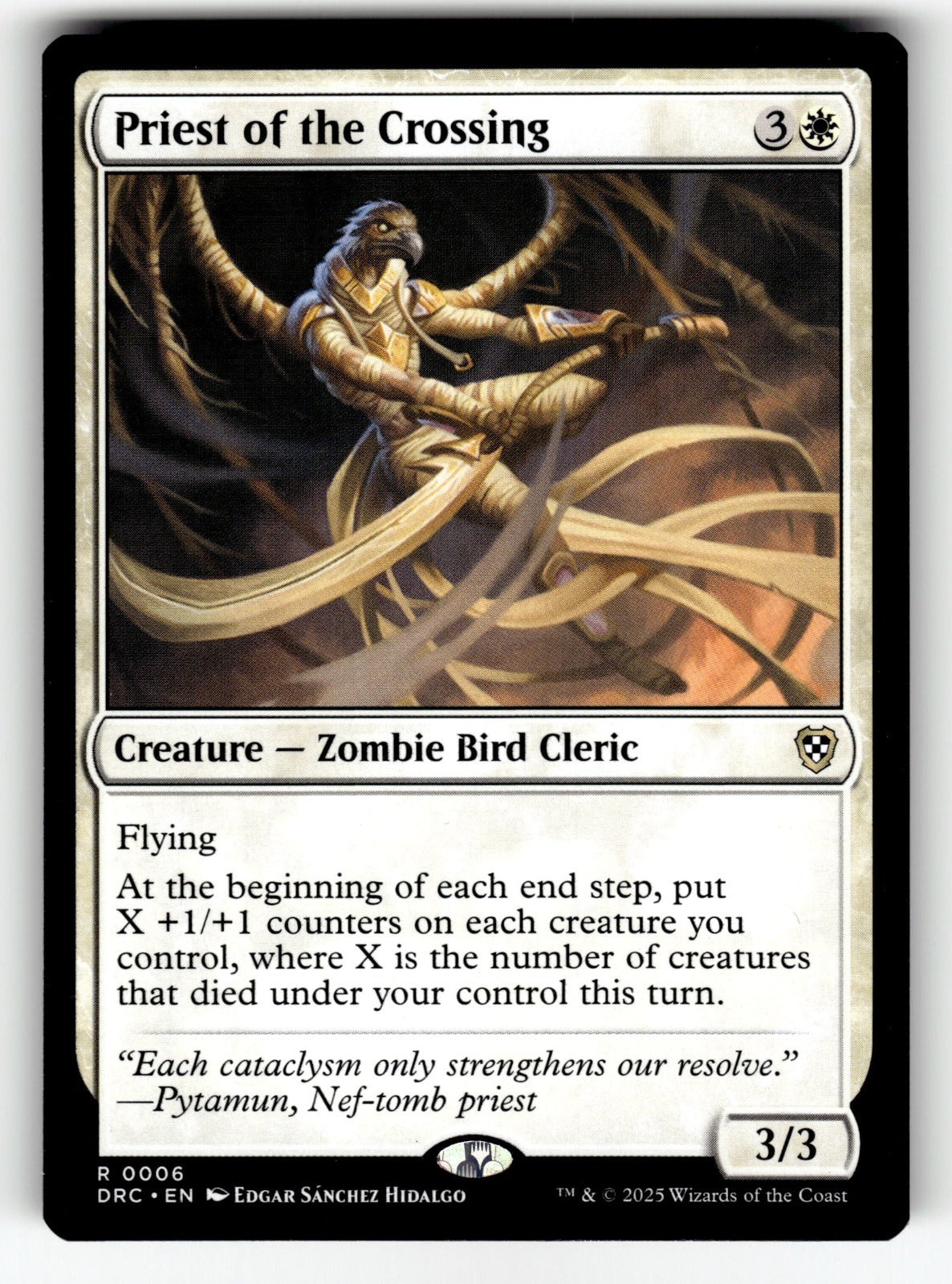Priest of the Crossing – 6 DRC: Commander: Aetherdrift R NM