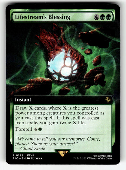 Lifestream's Blessing (Extended Art) – 122 FIC: Commander: FINAL FANTASY R Foil NM