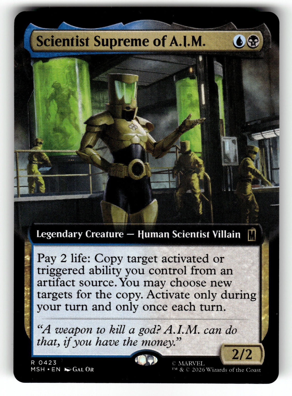 Scientist Supreme of A.I.M. (Extended Art) – 423 MSH: Marvel Super Heroes R NM