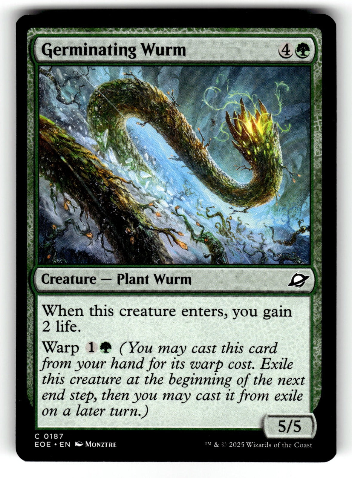 Germinating Wurm – 187 EOE: Edge of Eternities C NM
