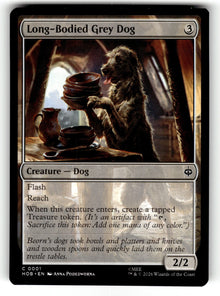 Long-Bodied Grey Dog – 1 HOB: The Hobbit C NM