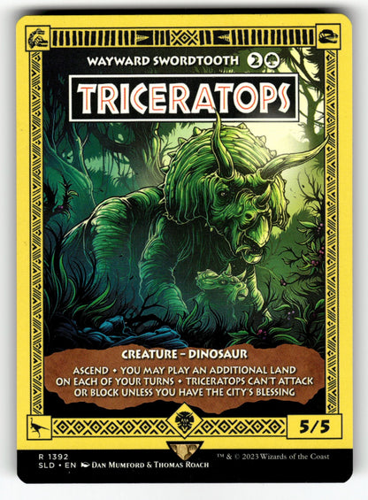 Triceratops - Wayward Swordtooth – 1392 SLD: Secret Lair Drop Series R NM