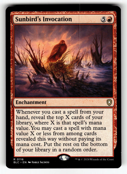 Sunbird's Invocation – 116 BLC: Commander: Bloomburrow R NM