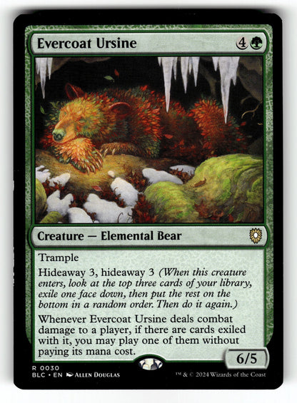 Evercoat Ursine – 30 BLC: Commander: Bloomburrow R NM