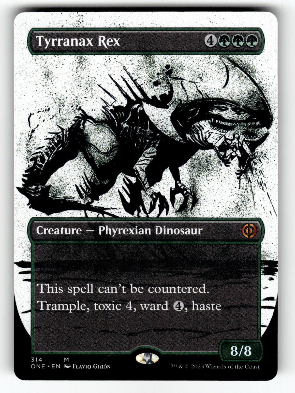 Tyrranax Rex (Showcase) – 314 ONE: Phyrexia: All Will Be One M NM