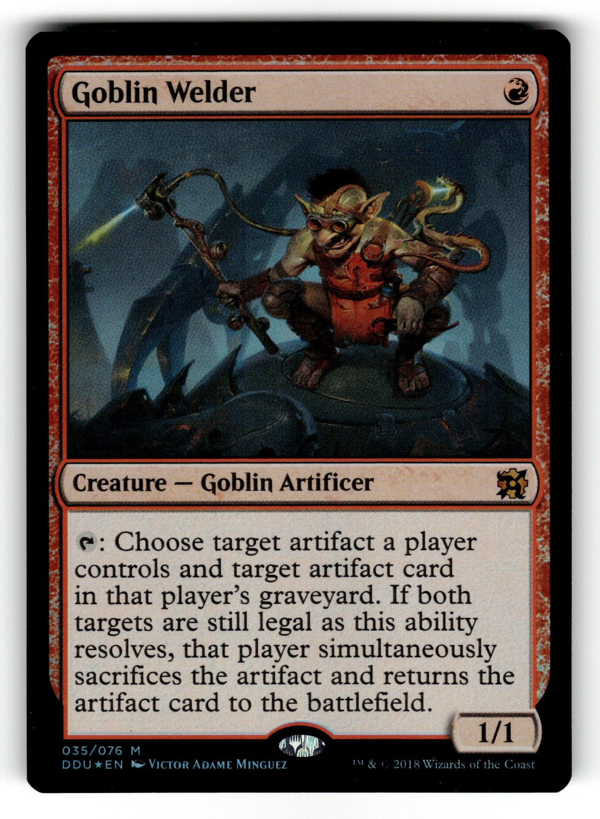 Goblin Welder – 35 DDU: Duel Decks: Elves vs. Inventors M FoilNM