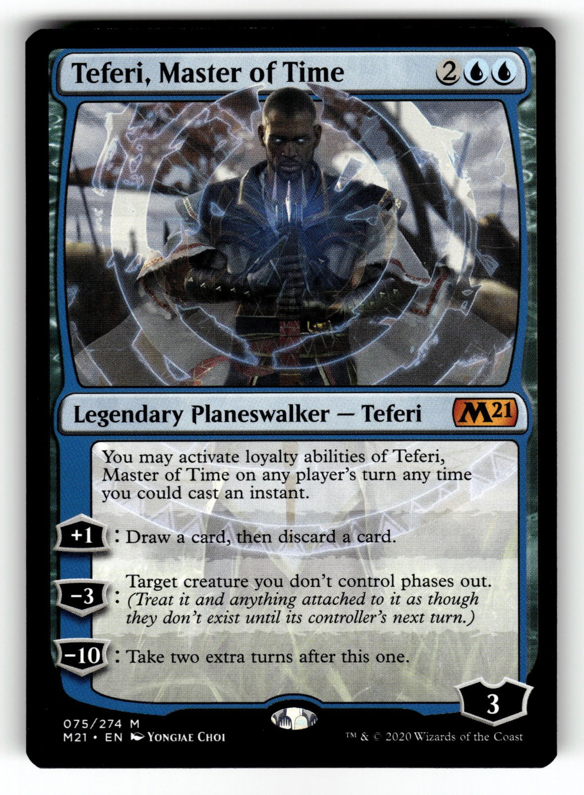 Teferi, Master of Time – 75 M21: Core Set 2021 M NM