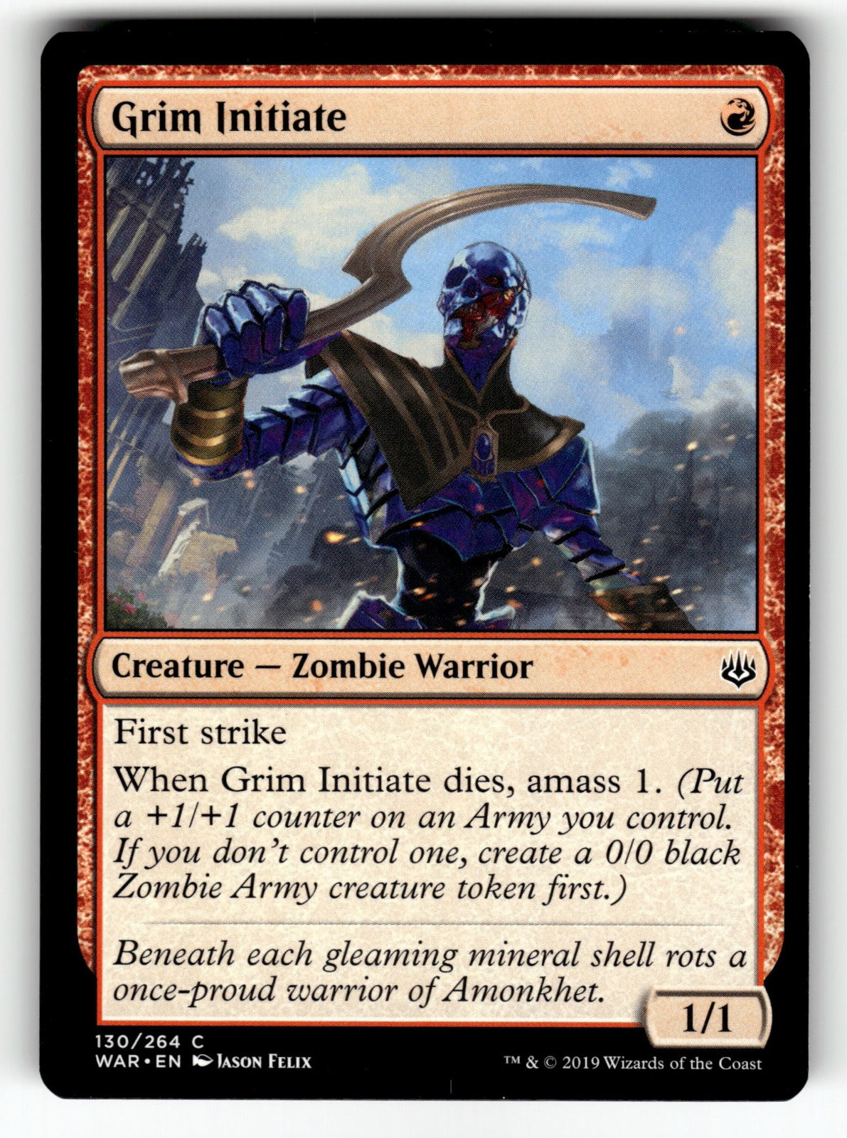 Grim Initiate – 130 WAR: War of the Spark C LP