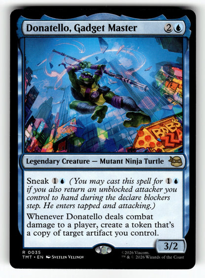 Donatello, Gadget Master – 35 TMT: Teenage Mutant Ninja Turtles R NM