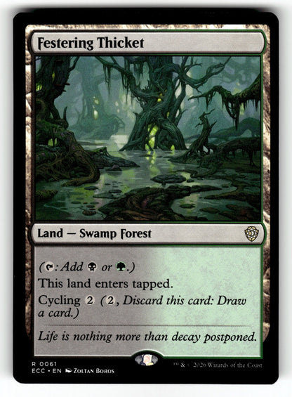 Festering Thicket – 61 ECC: Commander: Lorwyn Eclipsed R NM