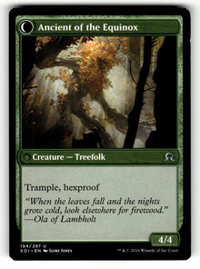 Autumnal Gloom – 194 SOI: Shadows over Innistrad U LP (Back)