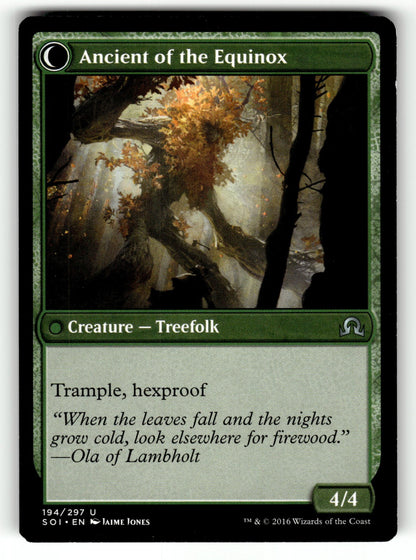 Autumnal Gloom – 194 SOI: Shadows over Innistrad U LP (Back)