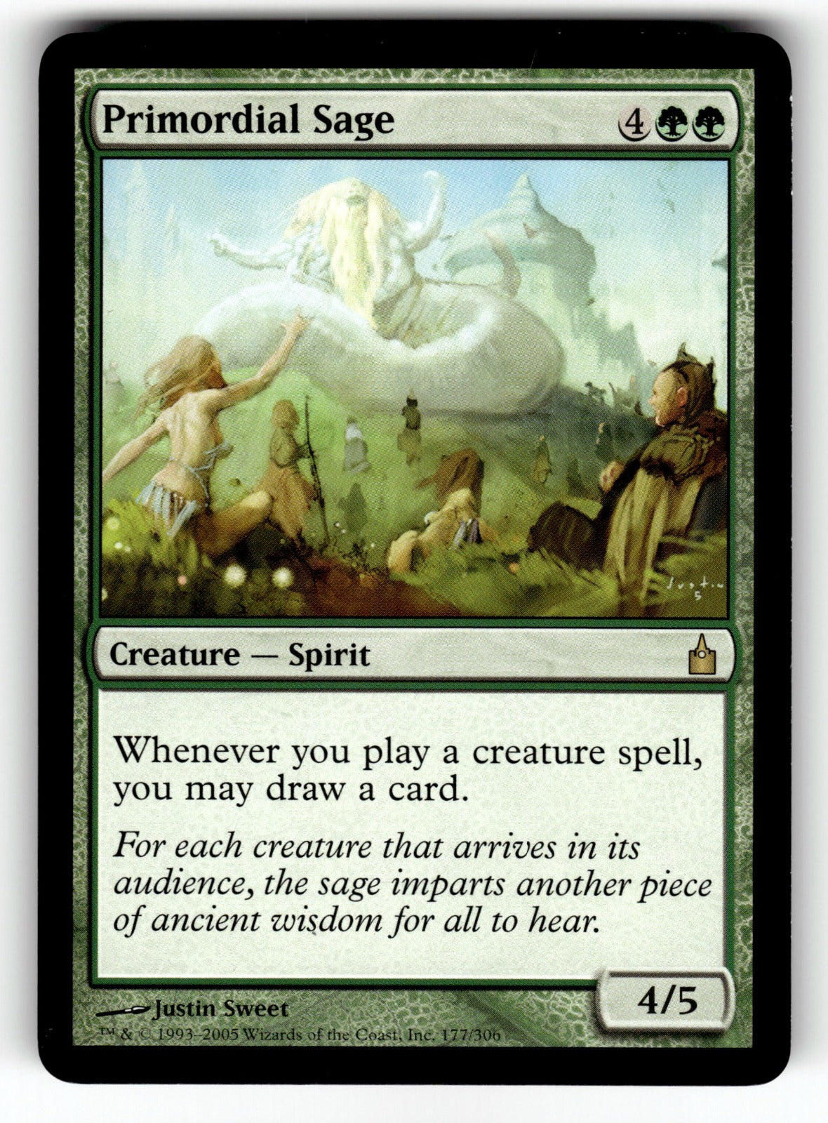 Primordial Sage – 177 RAV: Ravnica: City of Guilds R NM