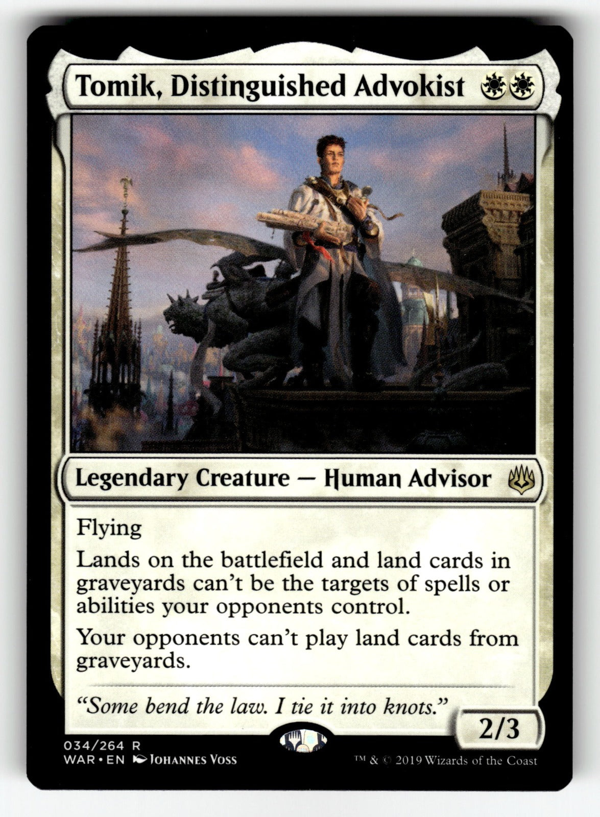 Tomik, Distinguished Advokist – 34 WAR: War of the Spark R NM