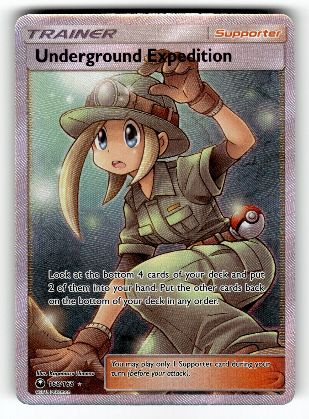 Underground Expedition (Full Art) – 168/168 CES: SM - Celestial Storm Ultra Rare Holo NM