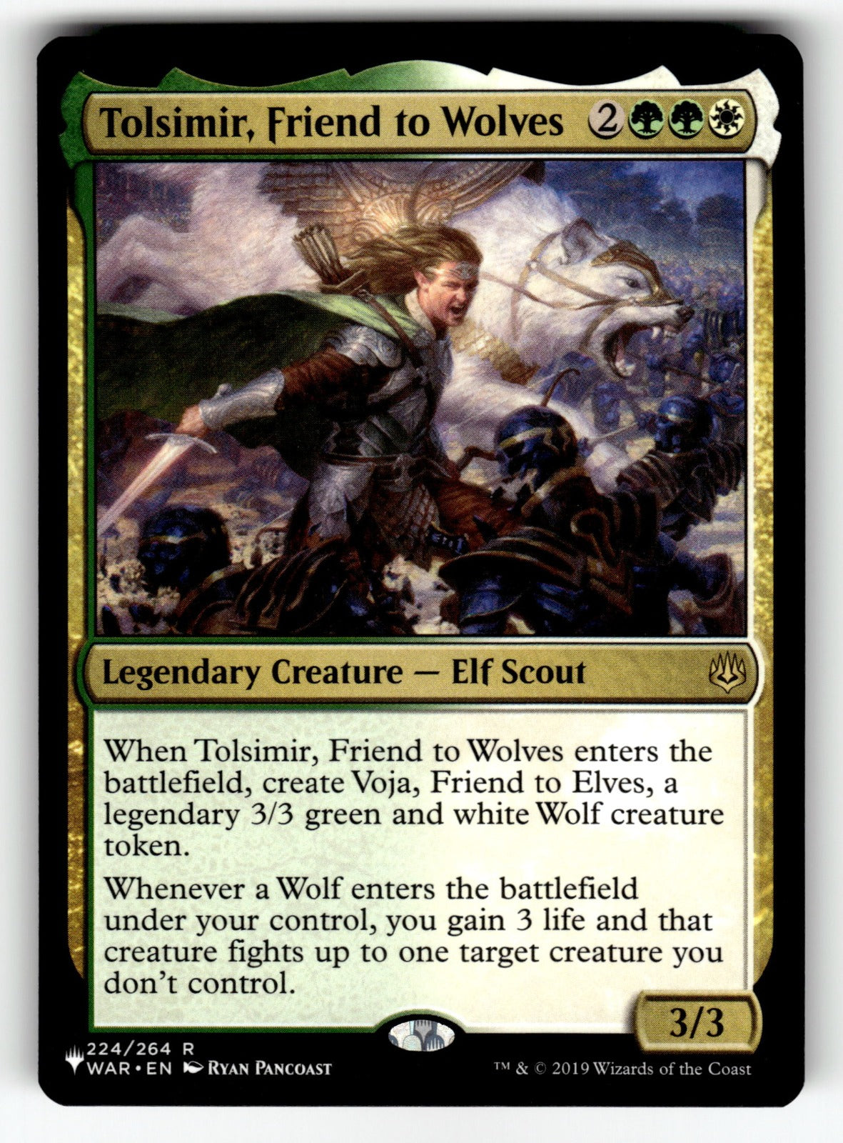 Tolsimir, Friend to Wolves – 224/264 LIST: The List Reprints R NM