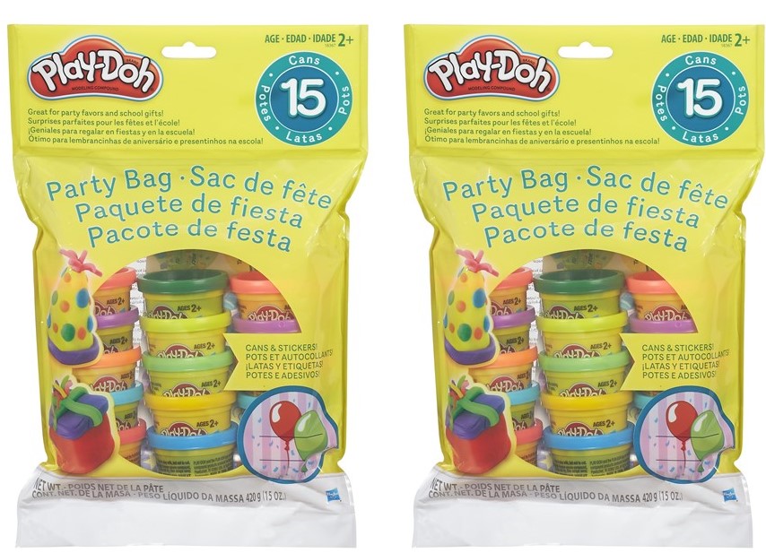 Play-Doh Party Bag 15-Pack of 1-Ounce Cans Non Candy Easter Basket Stuffers Preschool Toys