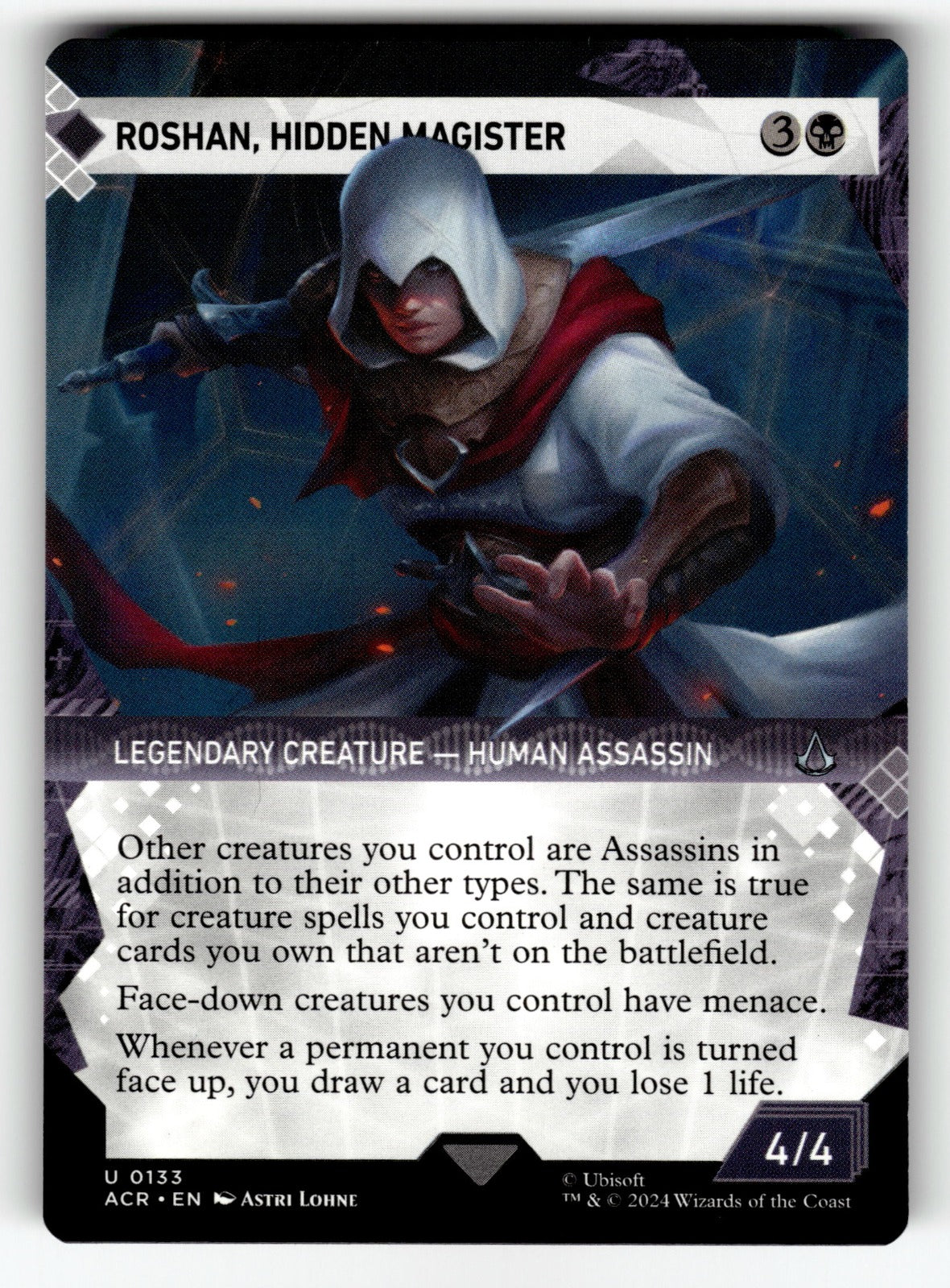 Roshan, Hidden Magister (Showcase) – 133 ACR: Universes Beyond: Assassin's Creed U NM
