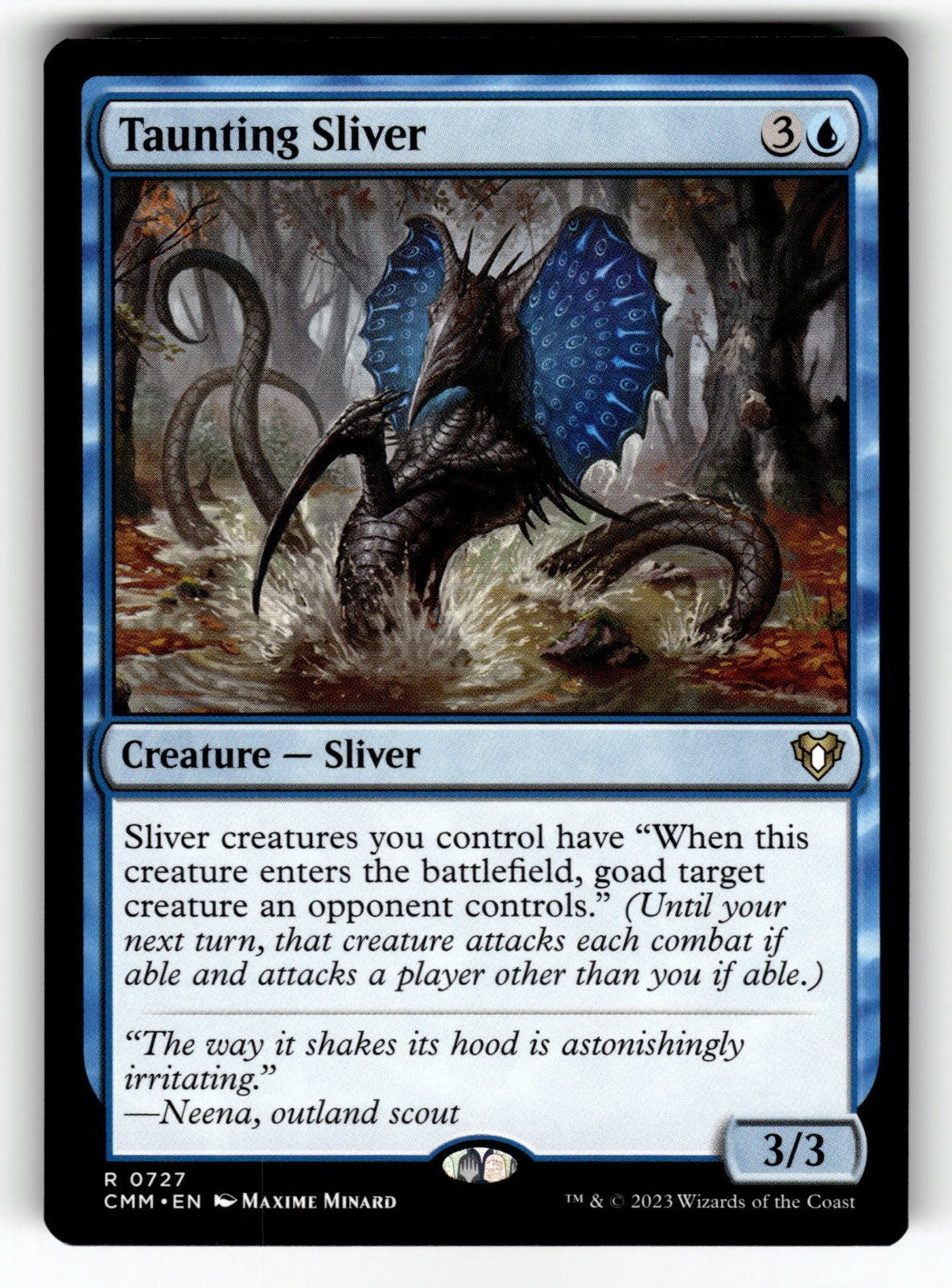 Taunting Sliver – 727 CMM: Commander Masters R NM