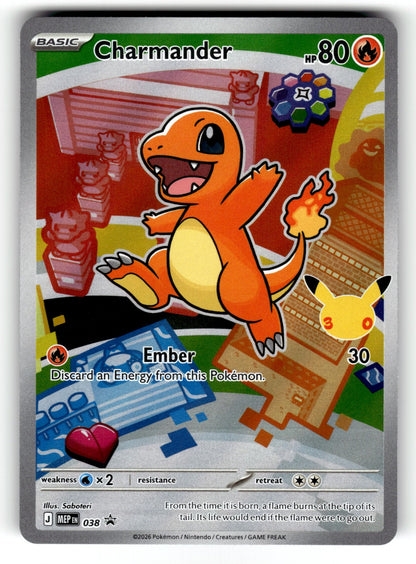 Charmander – 038 MEP: ME: Mega Evolution Promo Promo Holo NM