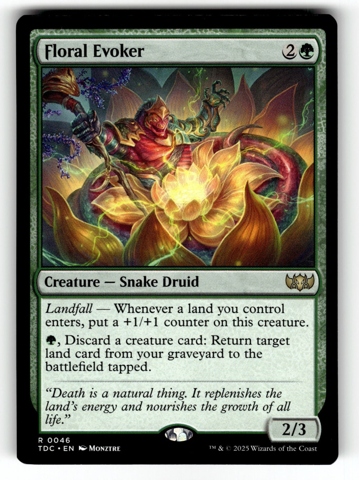 Floral Evoker – 46 TDC: Commander: Tarkir: Dragonstorm R NM