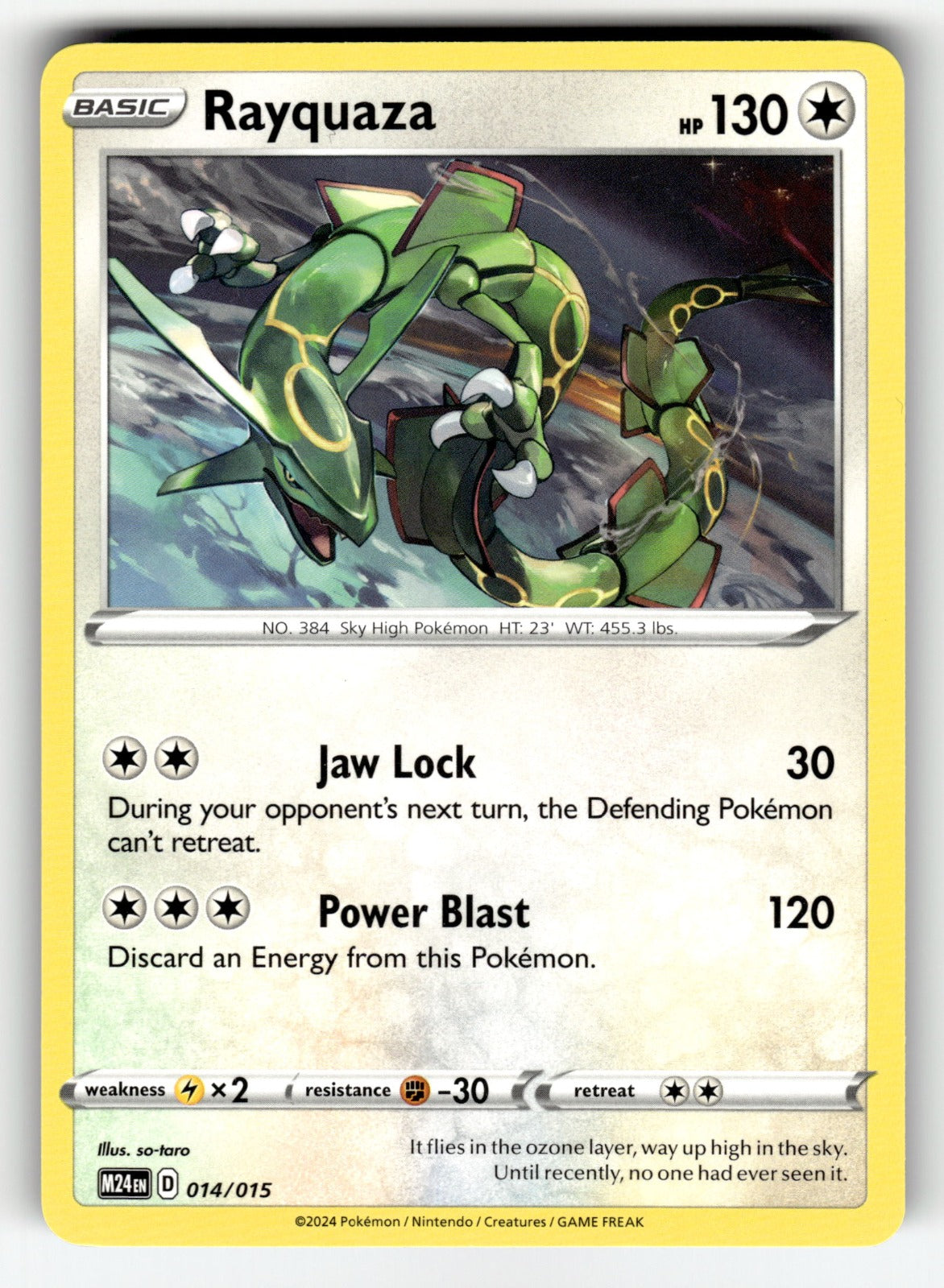 Rayquaza – 014/015 M24: McDonald's Promos 2024 Promo NM