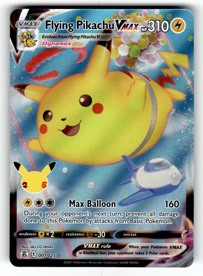 Flying Pikachu VMAX – 007/025 CLB: Celebrations Ultra Rare Holo NM