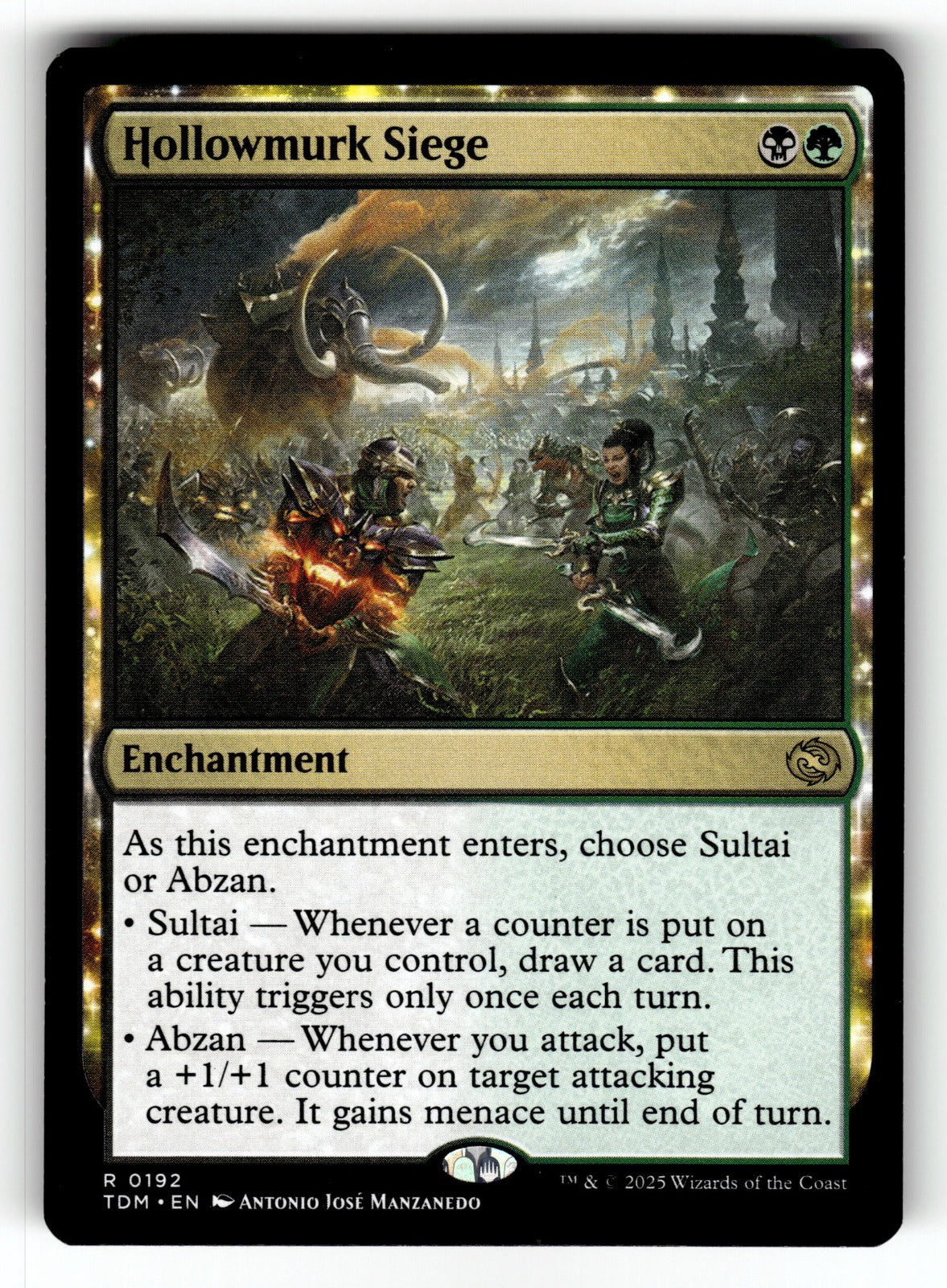 Hollowmurk Siege – 192 TDM: Tarkir: Dragonstorm R NM
