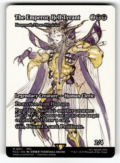 The Emperor, Hell Tyrant - Yawgmoth, Thran Physician (Showcase) – 11 FCA: FINAL FANTASY: Through the Ages M NM