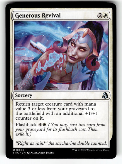 Generous Revival – 8 FRA: Reality Fracture U NM